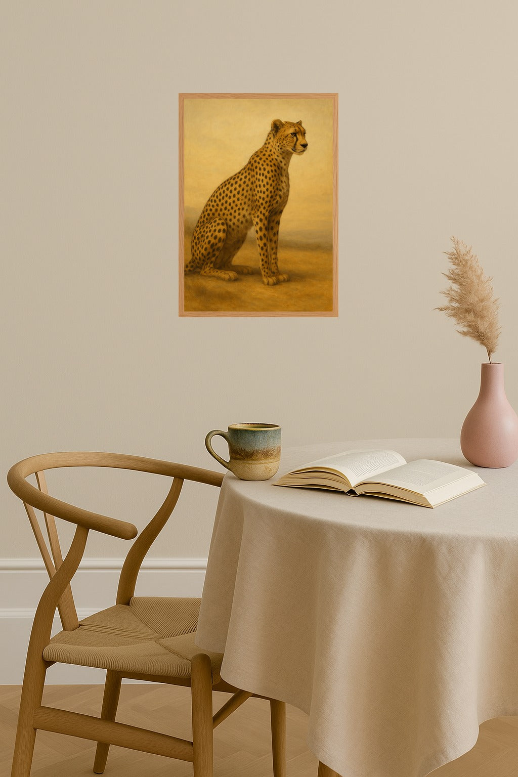 Poster mockup - Single poster in Nordic interior