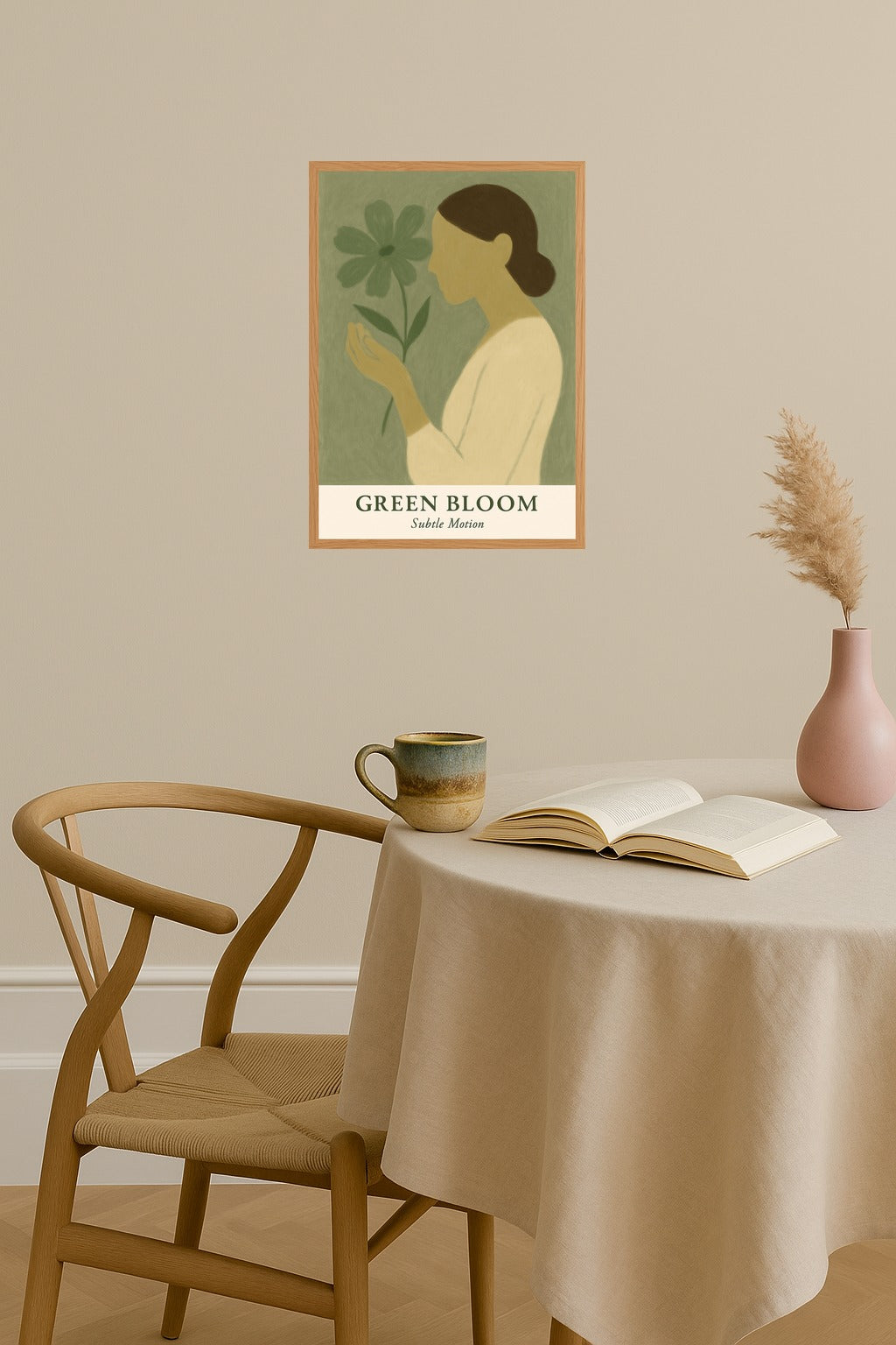 Poster mockup - Single poster in Nordic interior