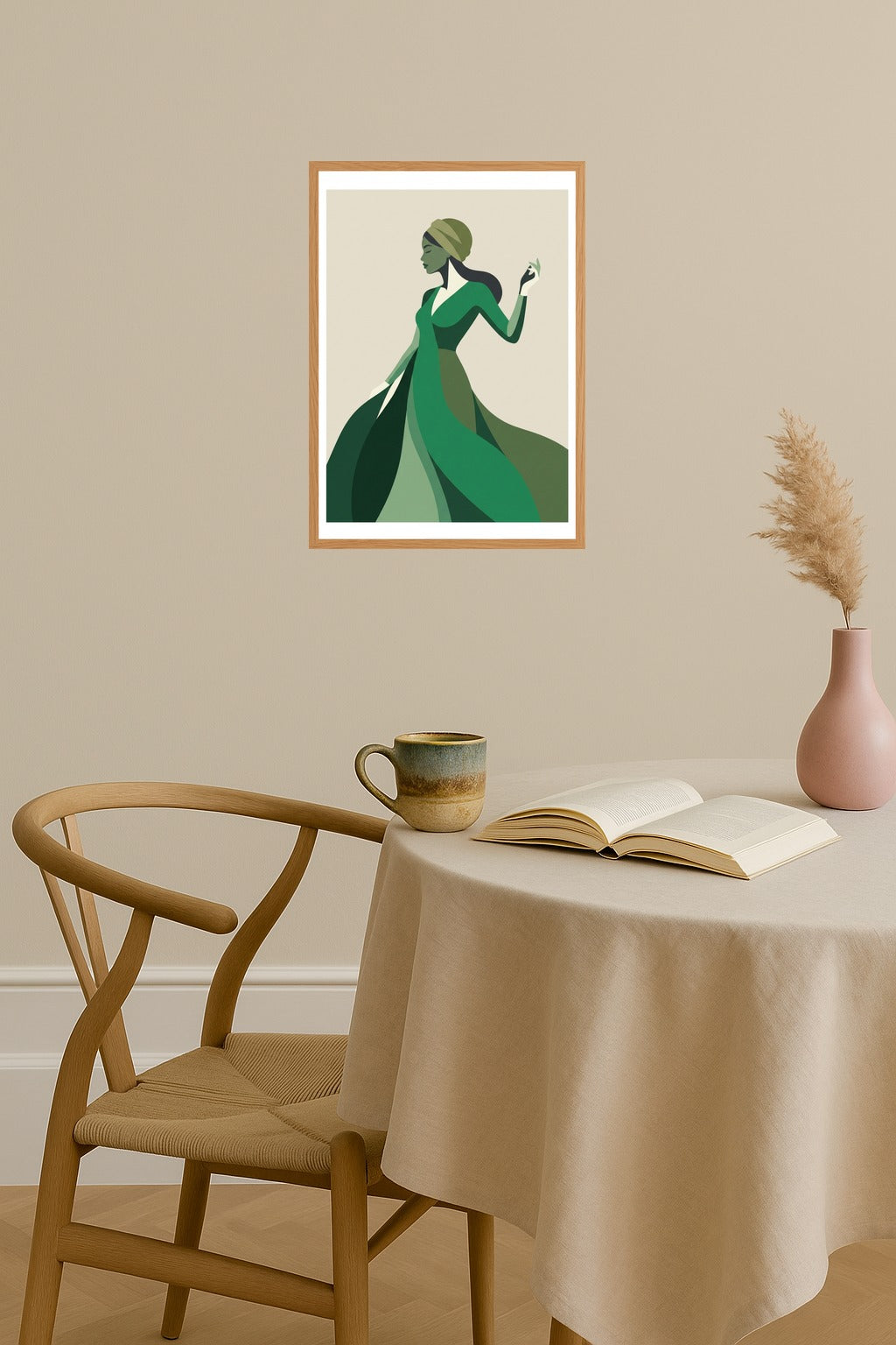 Poster mockup - Single poster in Nordic interior