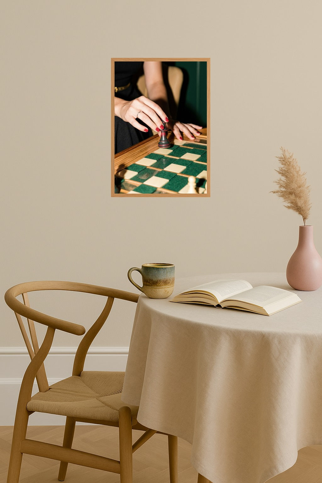 Poster mockup - Single poster in Nordic interior