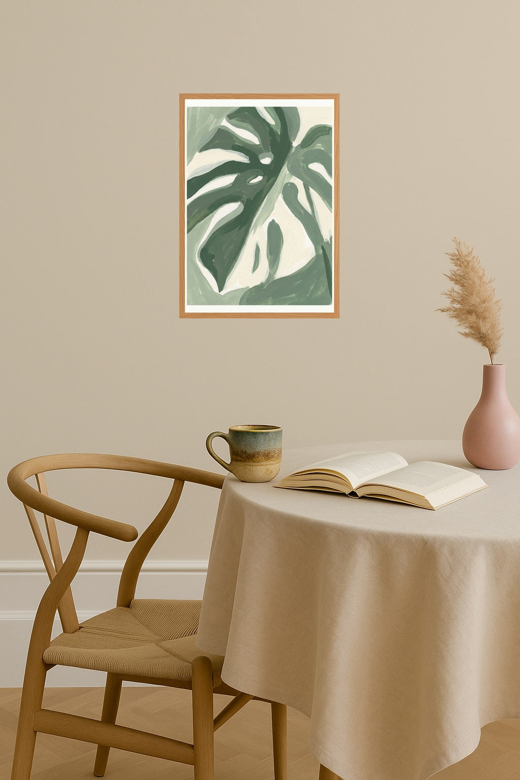 Poster mockup - Single poster in Nordic interior