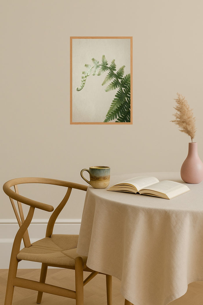 Poster mockup - Single poster in Nordic interior