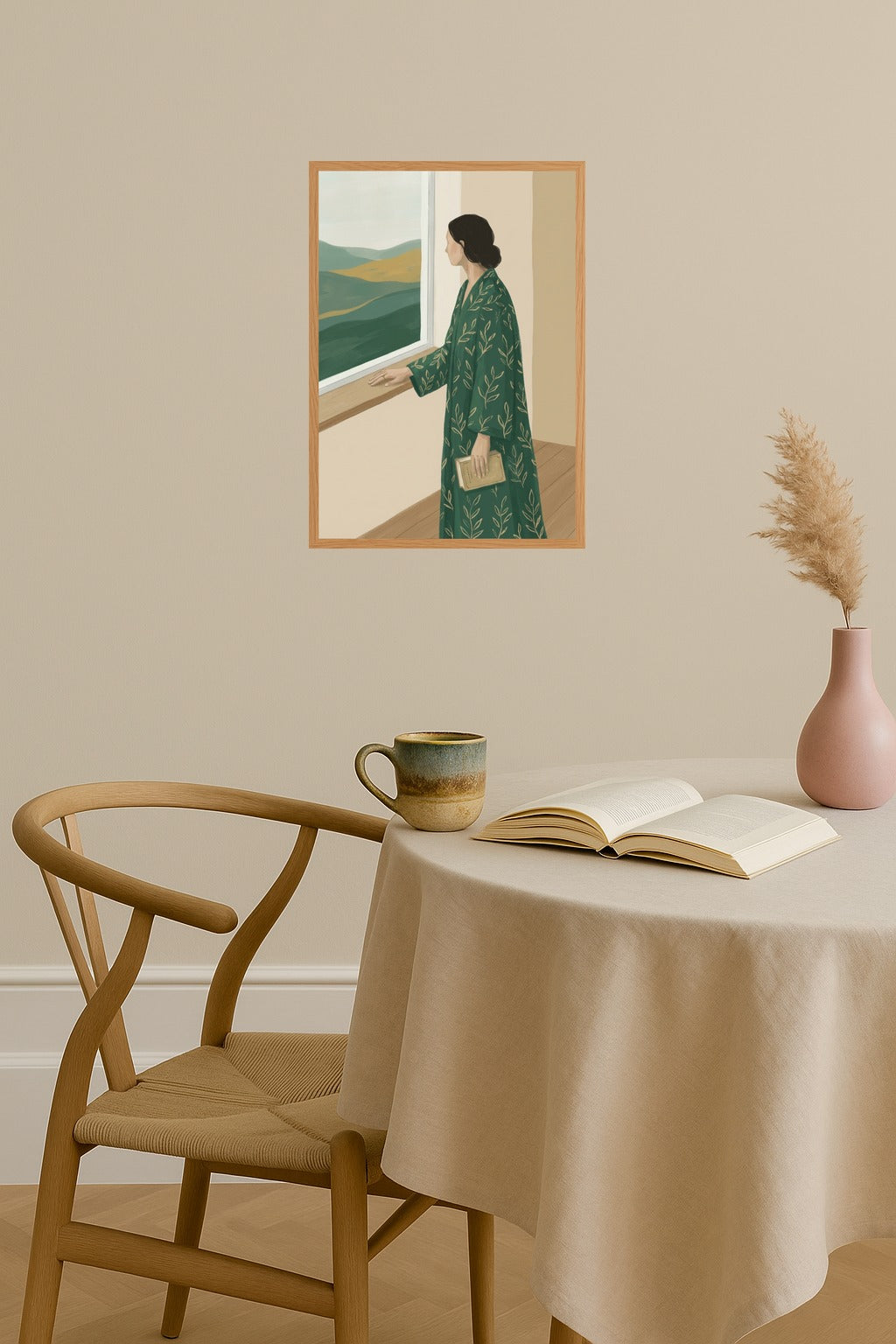 Poster mockup - Single poster in Nordic interior