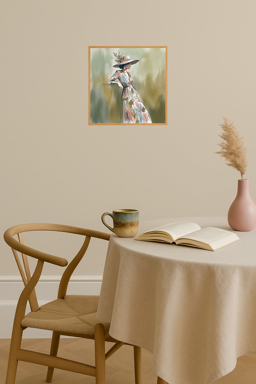 Poster mockup - Single poster in Nordic interior