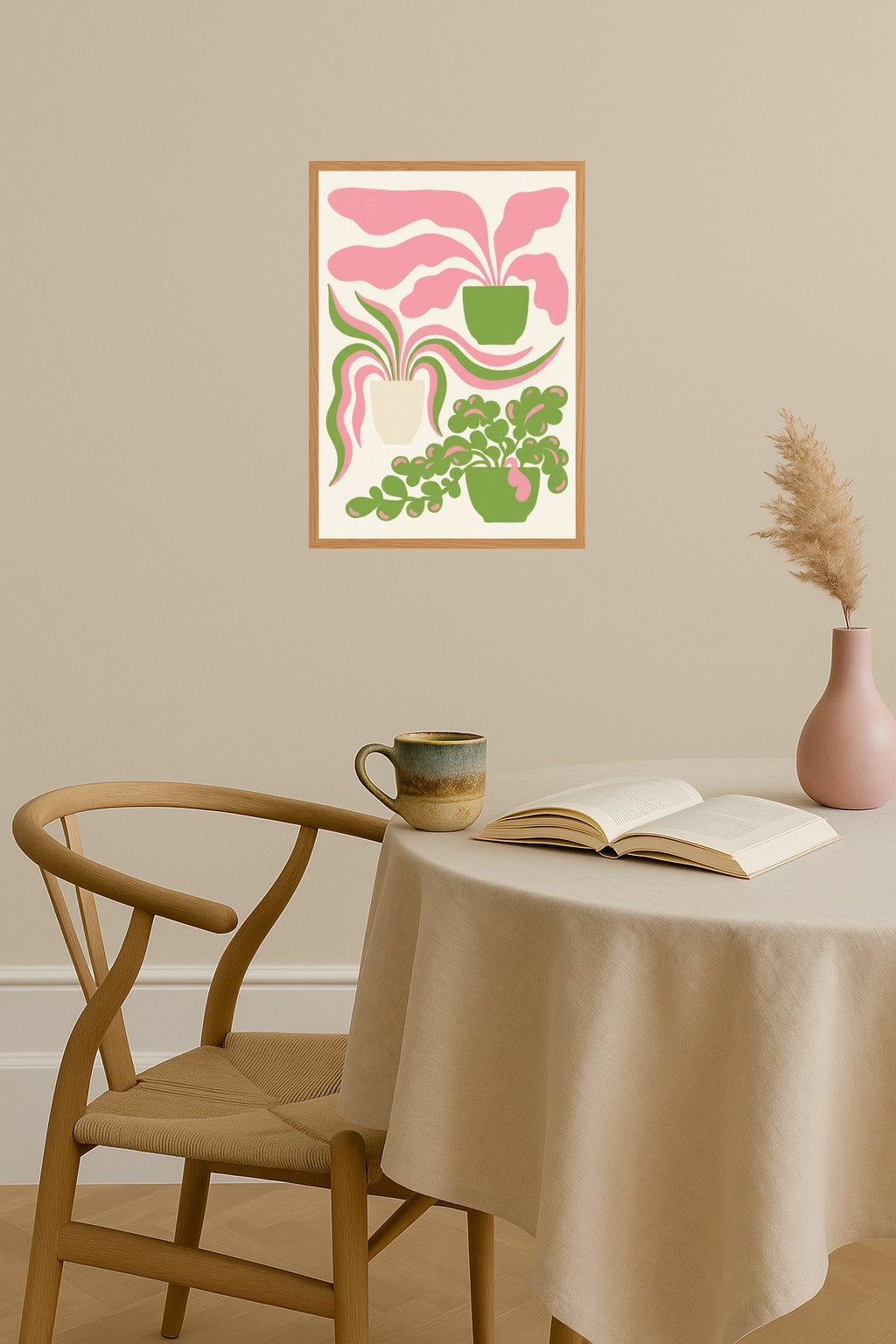 Poster mockup - Single poster in Nordic interior