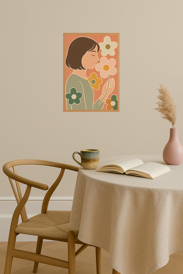 Poster mockup - Single poster in Nordic interior
