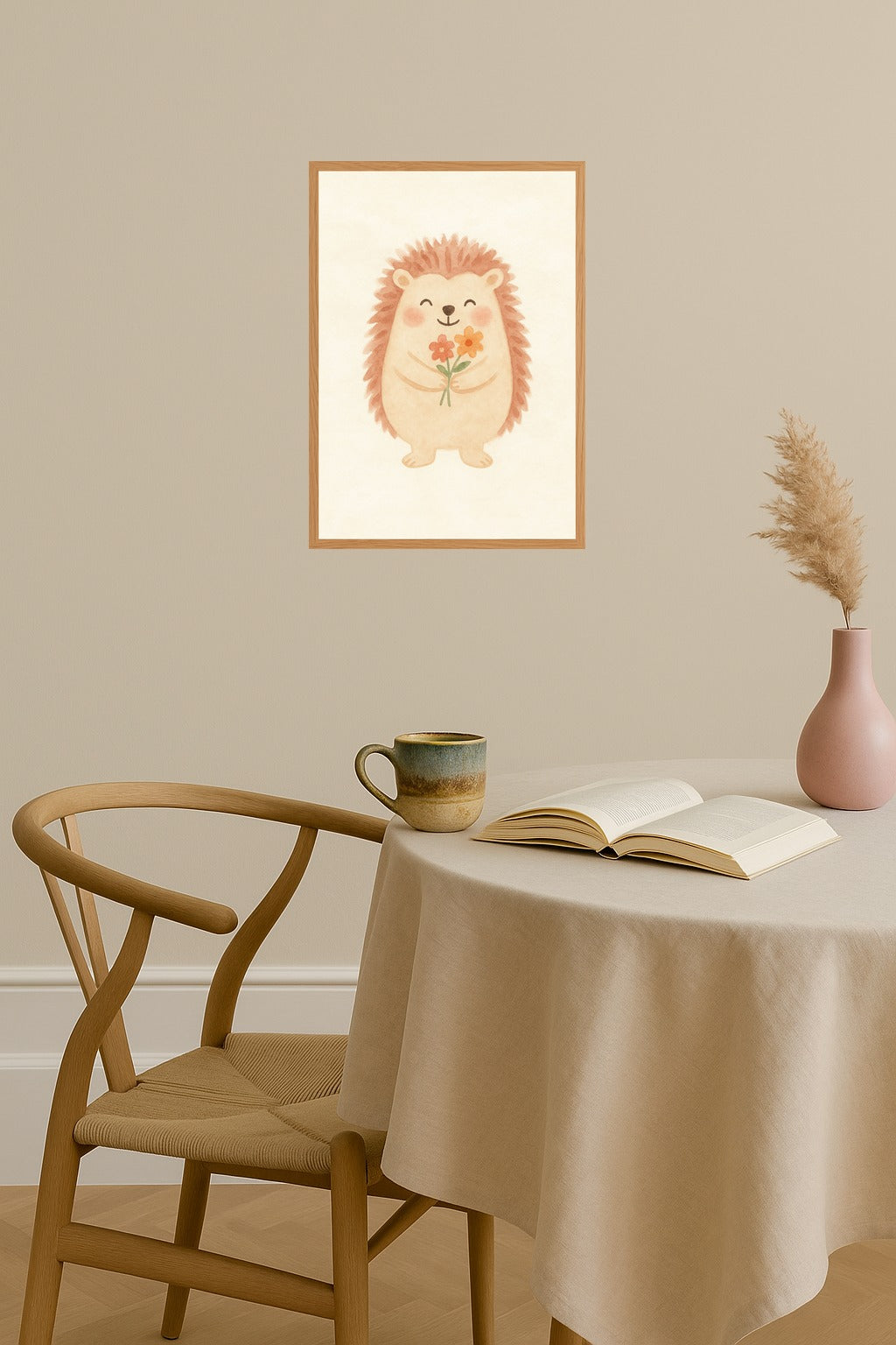 Poster mockup - Single poster in Nordic interior