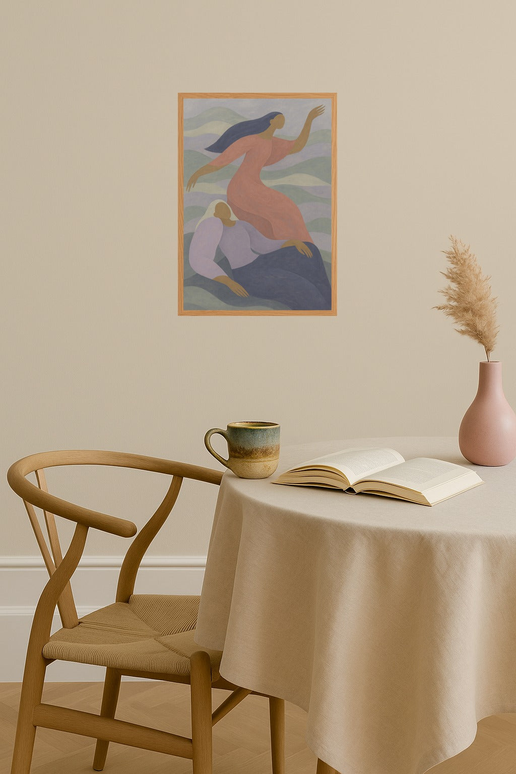 Poster mockup - Single poster in Nordic interior