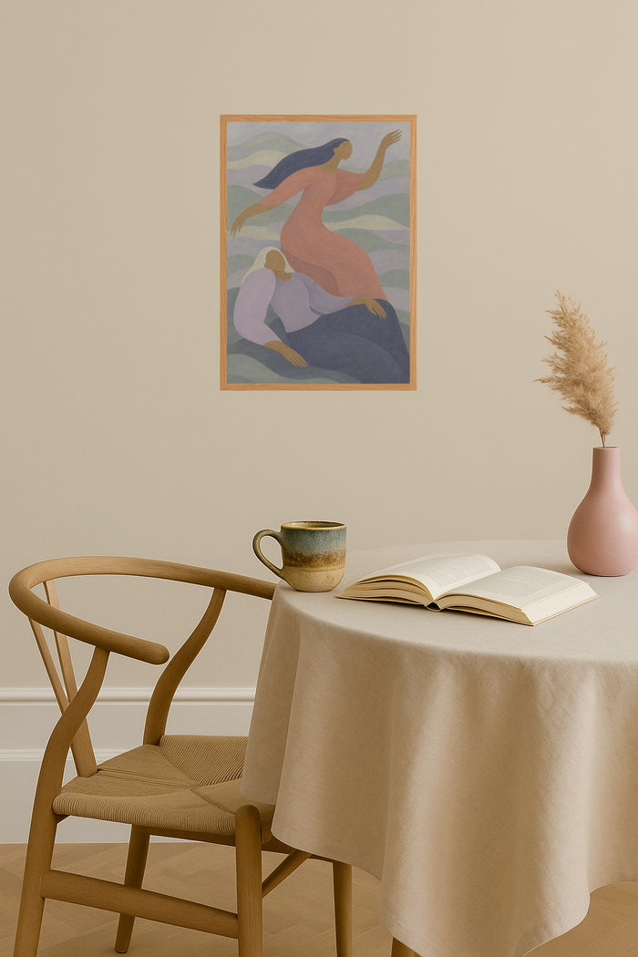 Poster mockup - Single poster in Nordic interior