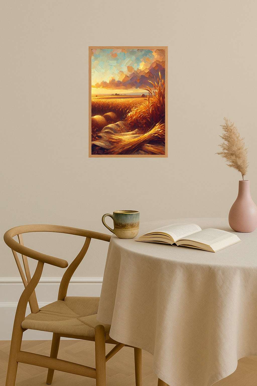 Poster mockup - Single poster in Nordic interior