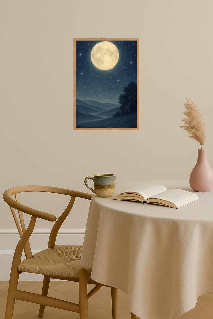 Poster mockup - Single poster in Nordic interior