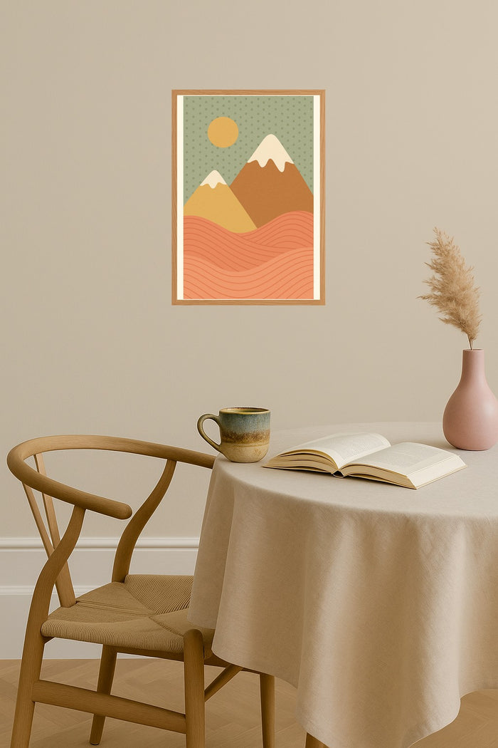 Poster mockup - Single poster in Nordic interior