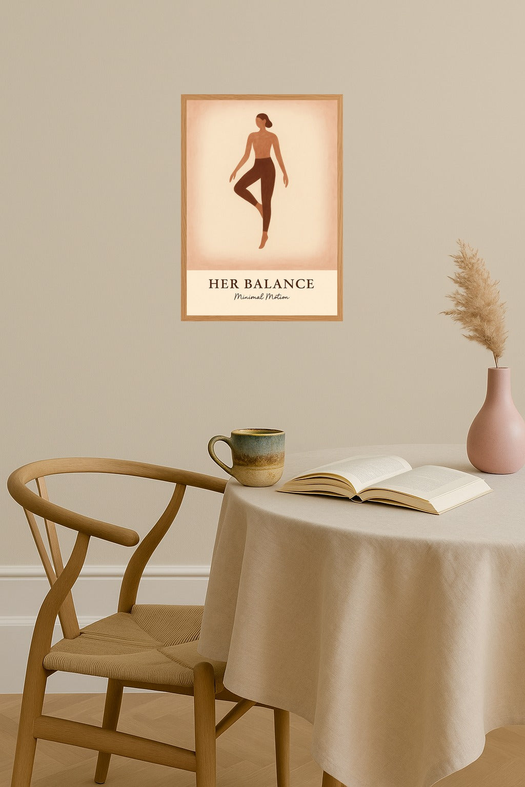 Poster mockup - Single poster in Nordic interior
