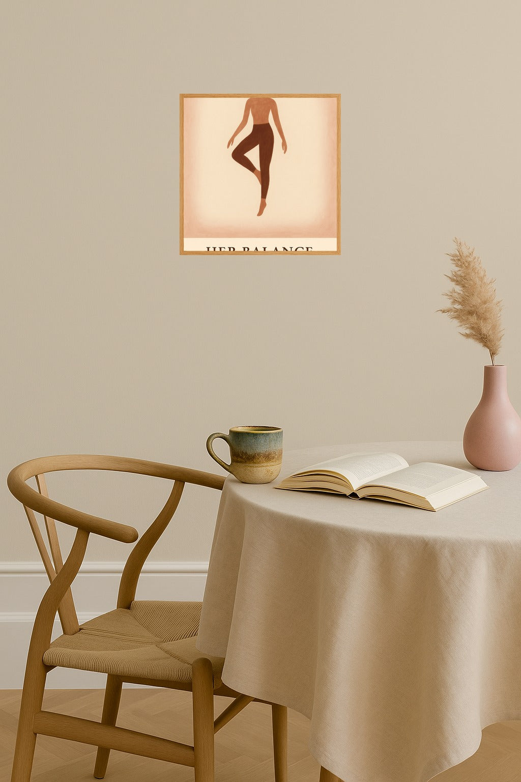 Poster mockup - Single poster in Nordic interior