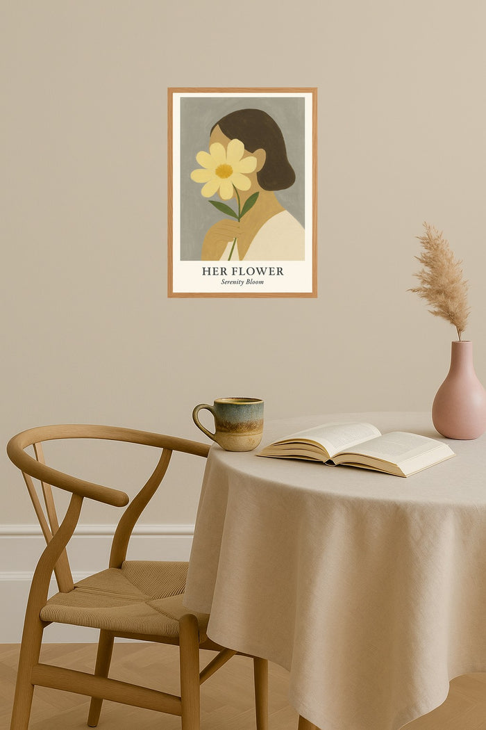 Poster mockup - Single poster in Nordic interior