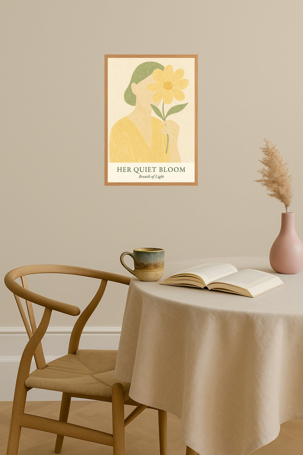 Poster mockup - Single poster in Nordic interior