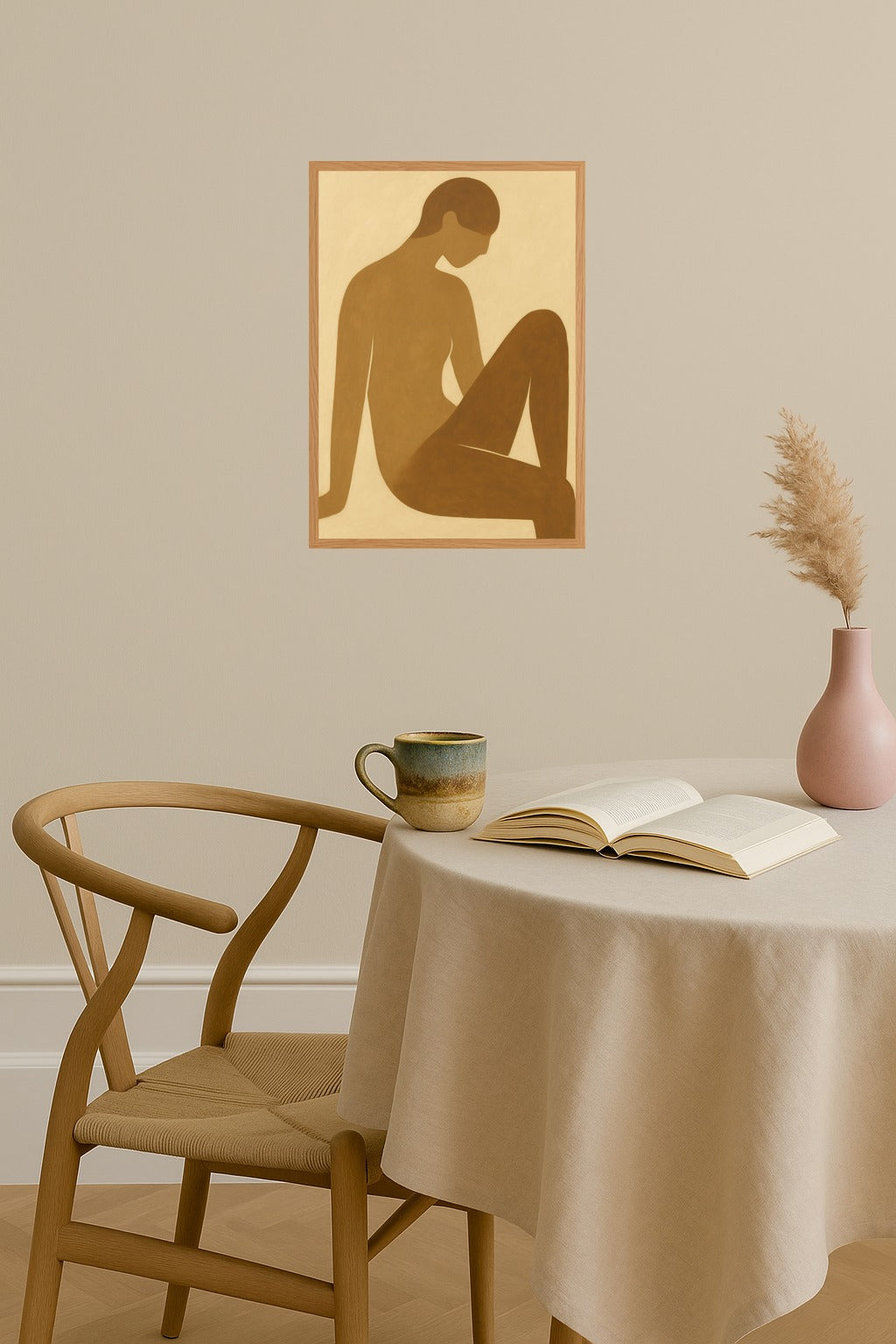 Poster mockup - Single poster in Nordic interior