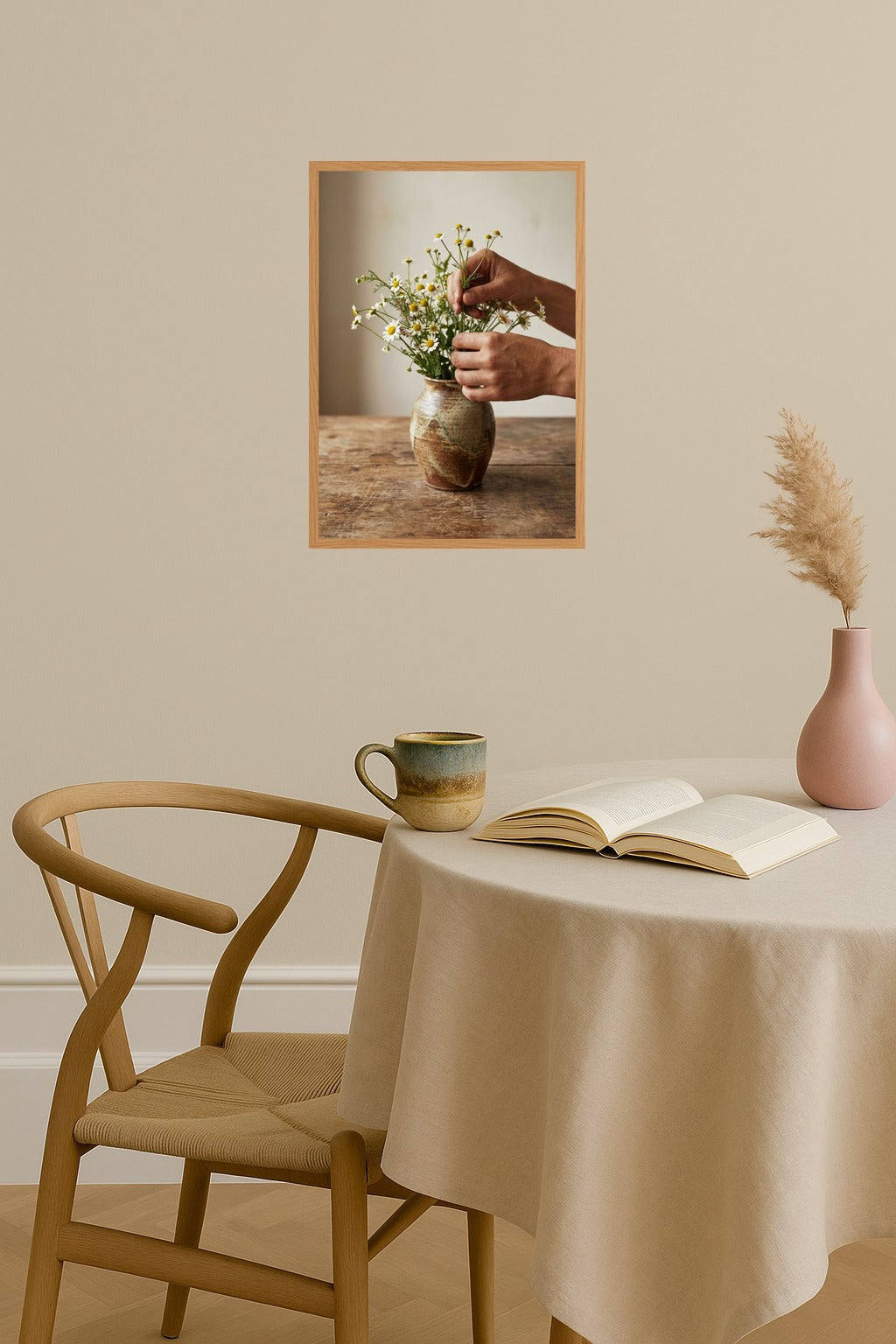 Poster mockup - Single poster in Nordic interior