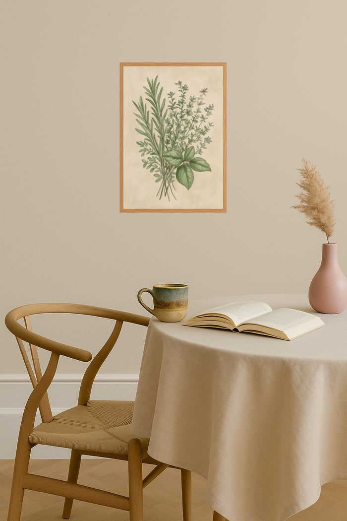 Poster mockup - Single poster in Nordic interior
