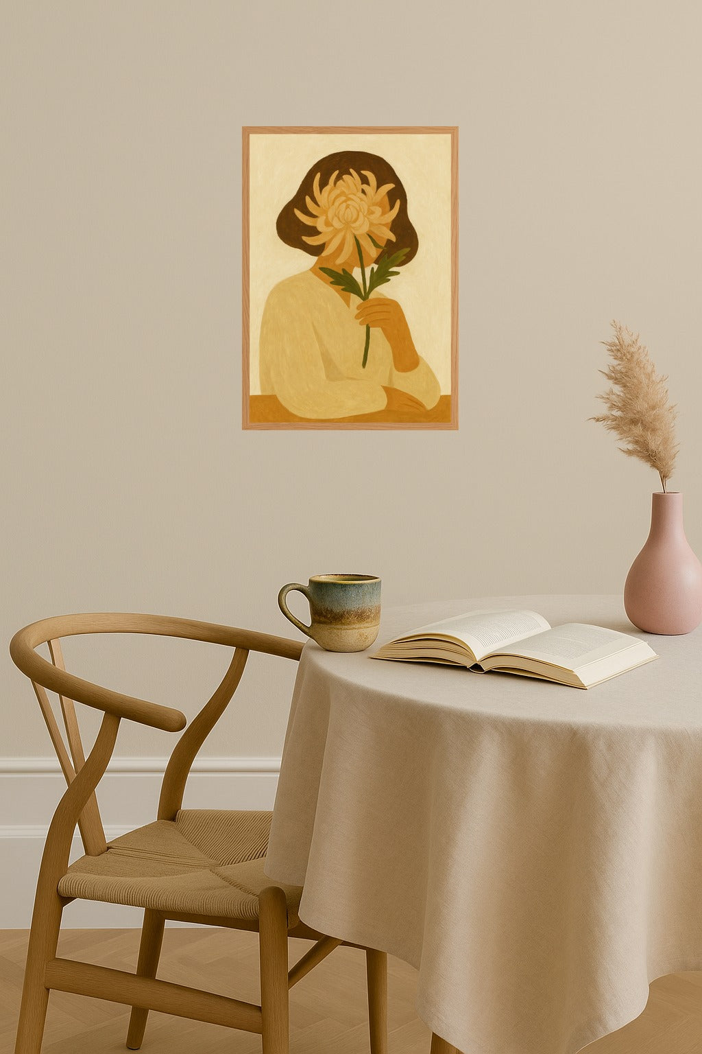 Poster mockup - Single poster in Nordic interior