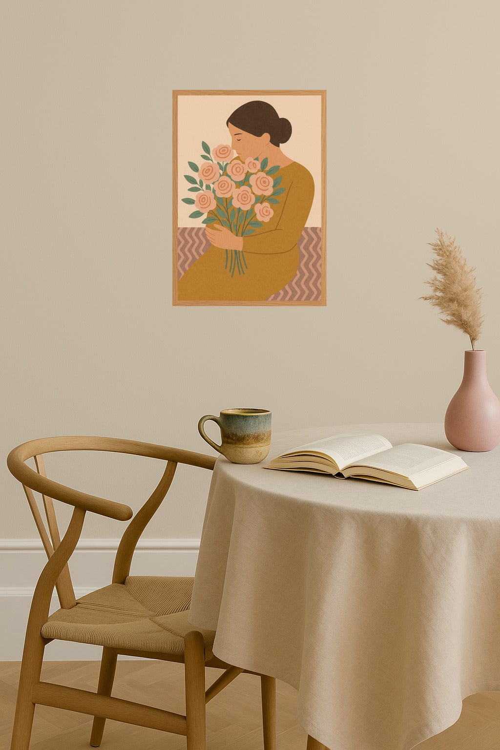 Poster mockup - Single poster in Nordic interior