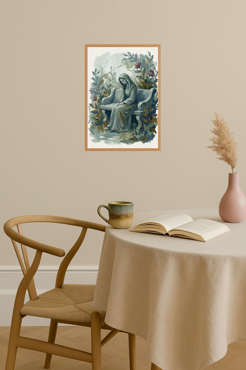 Poster mockup - Single poster in Nordic interior