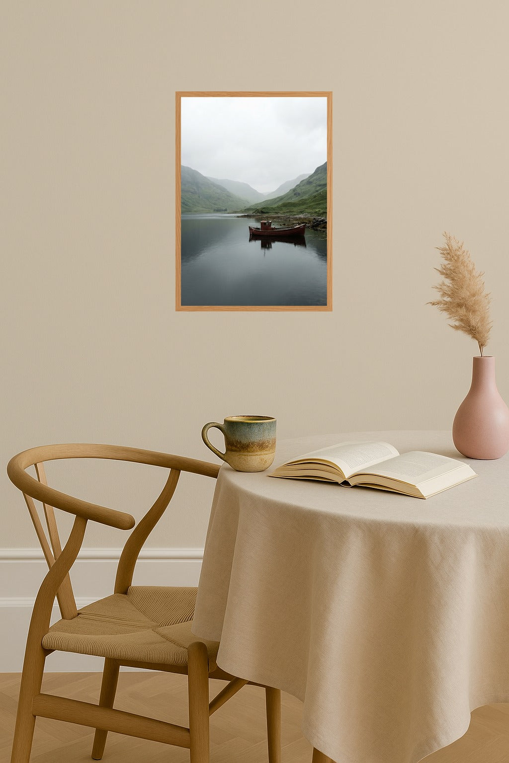 Poster mockup - Single poster in Nordic interior