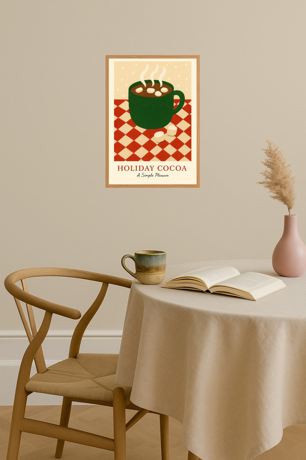 Poster mockup - Single poster in Nordic interior