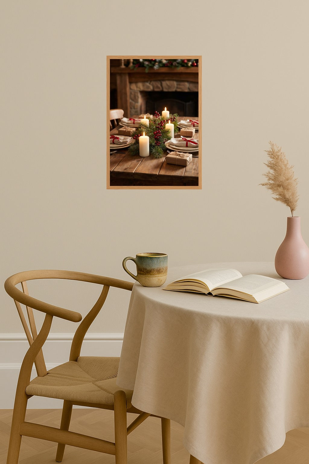 Poster mockup - Single poster in Nordic interior