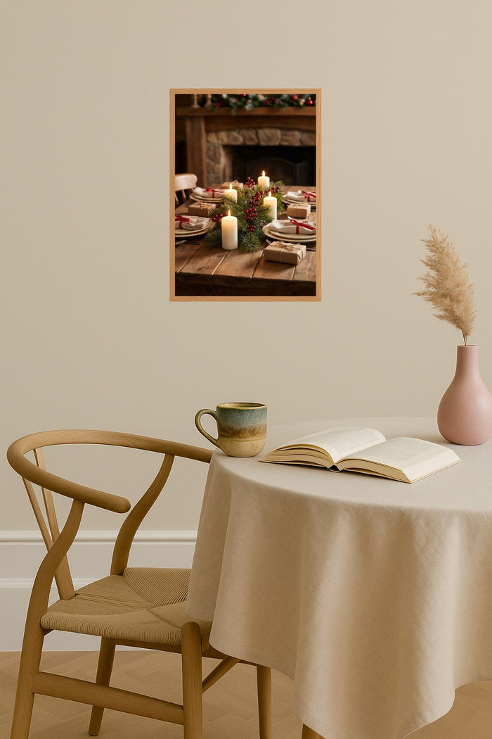 Poster mockup - Single poster in Nordic interior