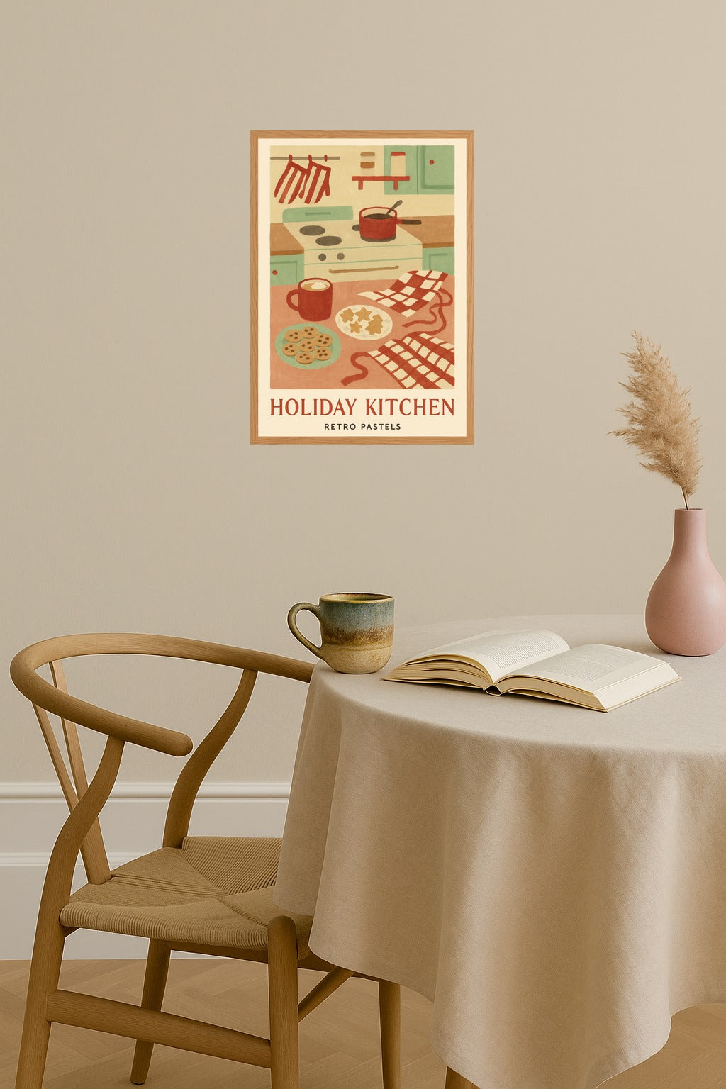 Poster mockup - Single poster in Nordic interior