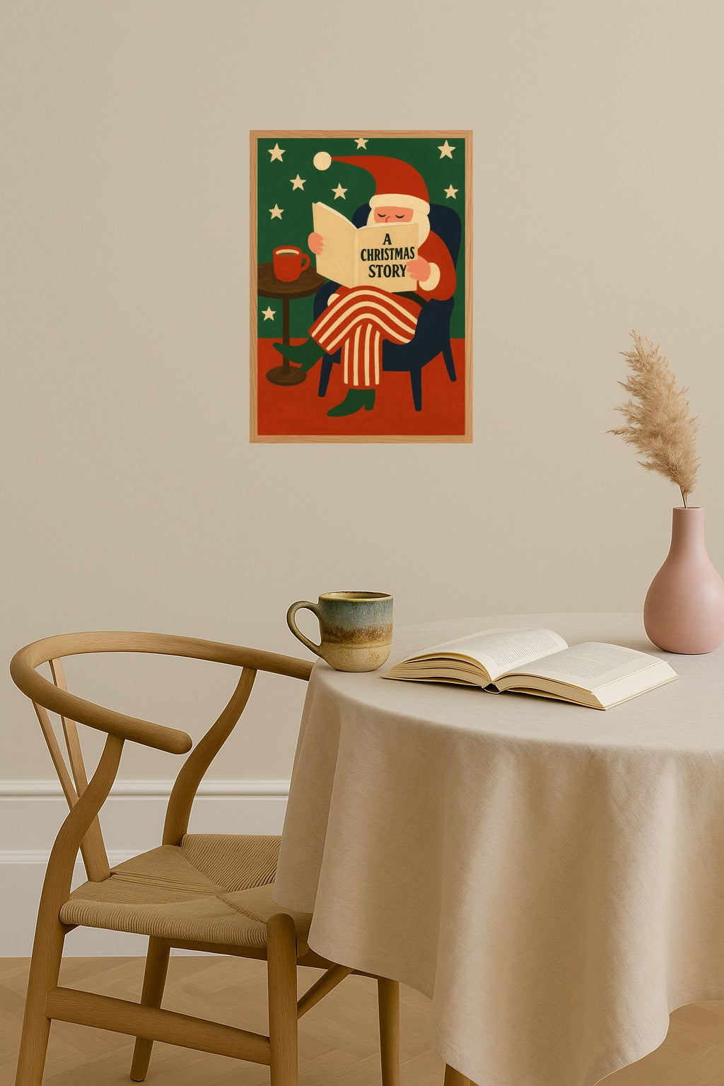 Poster mockup - Single poster in Nordic interior