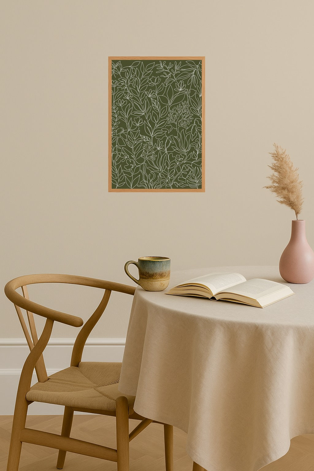 Poster mockup - Single poster in Nordic interior