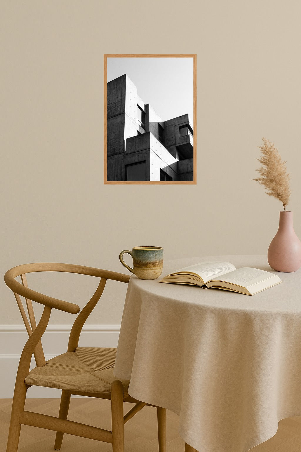 Poster mockup - Single poster in Nordic interior