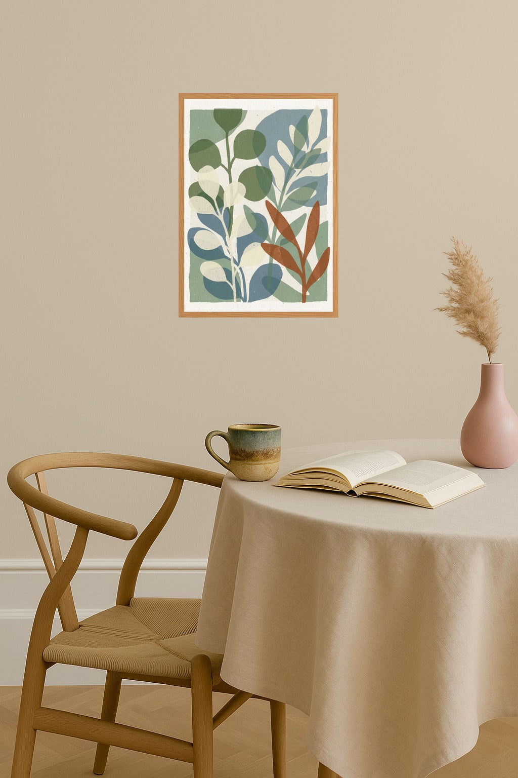 Poster mockup - Single poster in Nordic interior