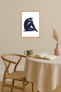 Poster mockup - Single poster in Nordic interior