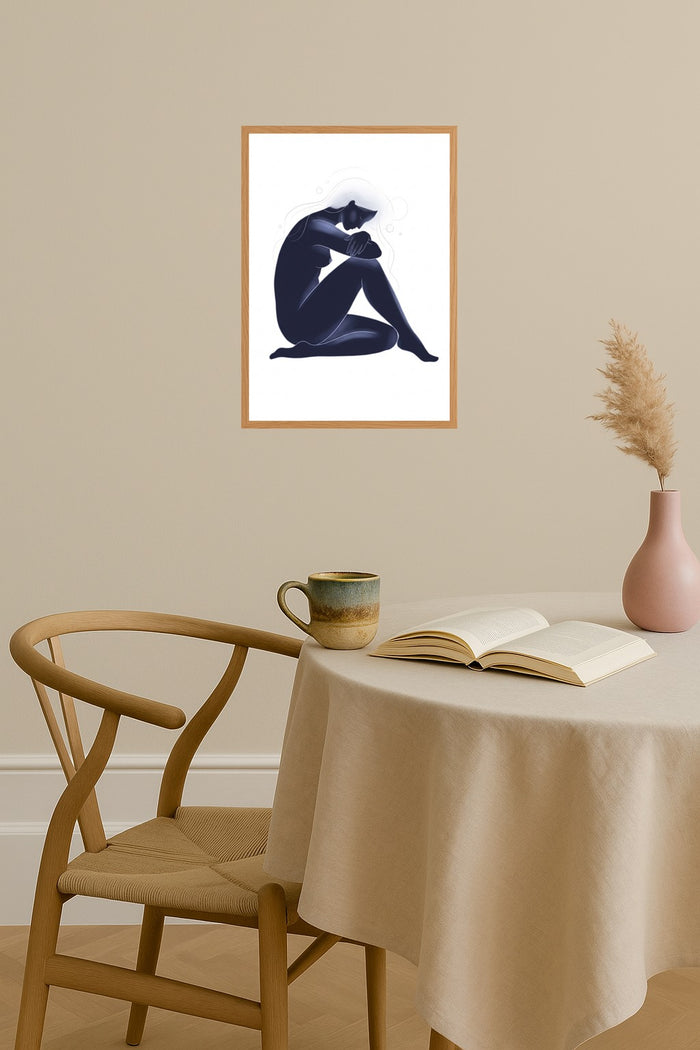 Poster mockup - Single poster in Nordic interior