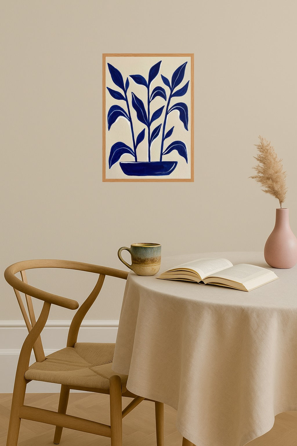 Poster mockup - Single poster in Nordic interior