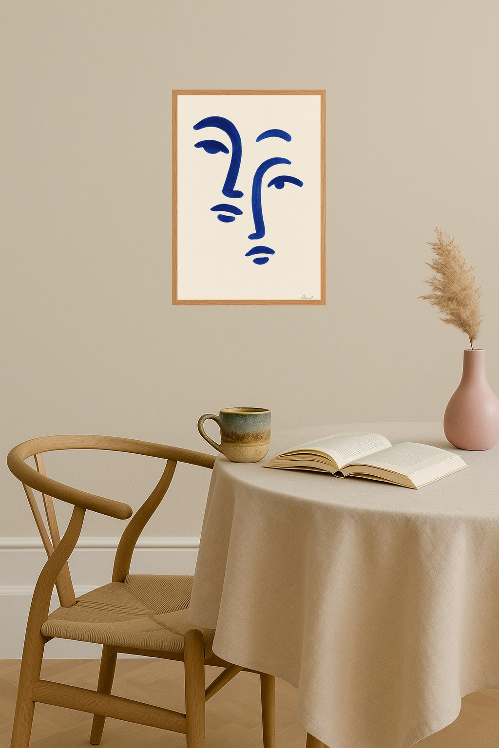 Poster mockup - Single poster in Nordic interior