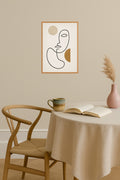 Poster mockup - Single poster in Nordic interior