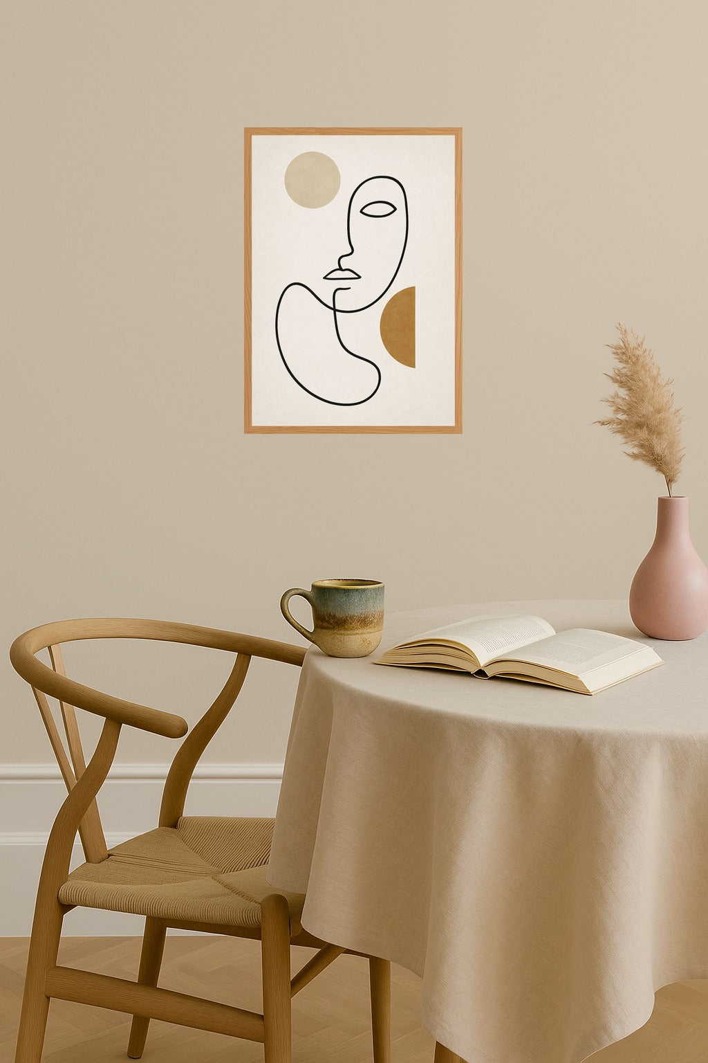 Poster mockup - Single poster in Nordic interior