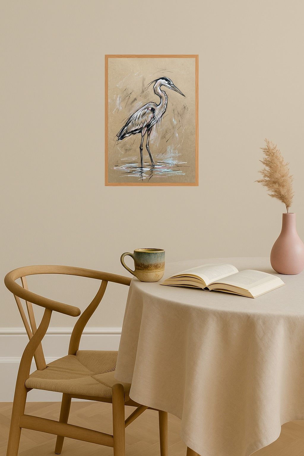 Poster mockup - Single poster in Nordic interior