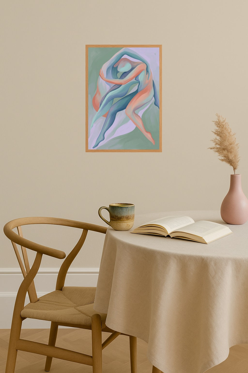 Poster mockup - Single poster in Nordic interior