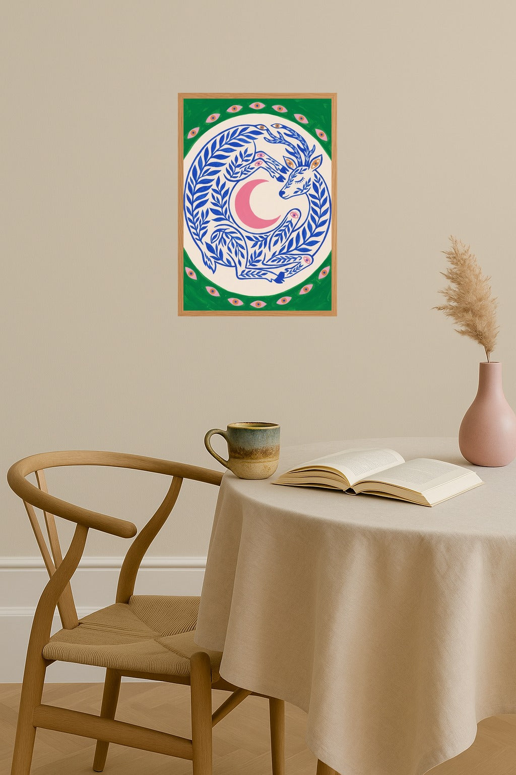 Poster mockup - Single poster in Nordic interior