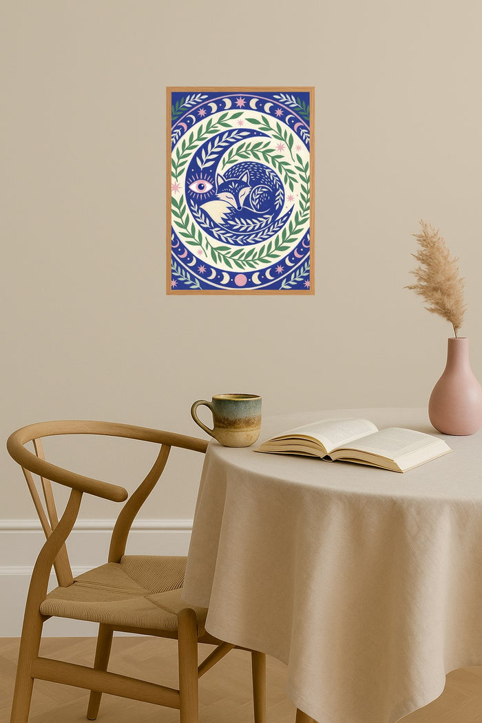 Poster mockup - Single poster in Nordic interior