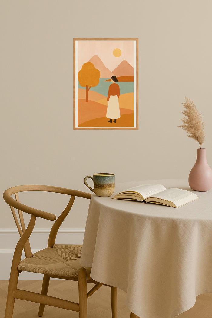 Poster mockup - Single poster in Nordic interior