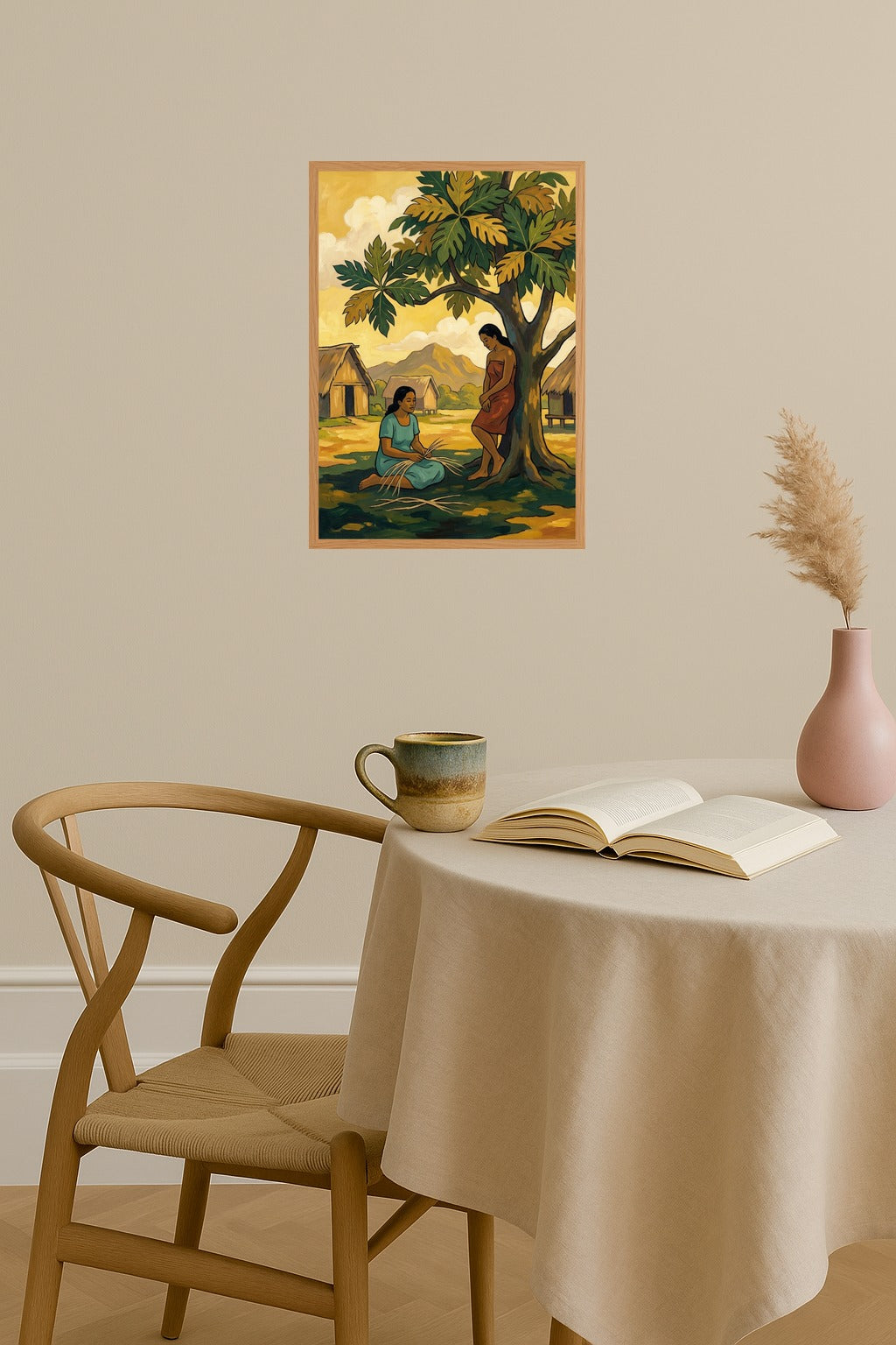 Poster mockup - Single poster in Nordic interior