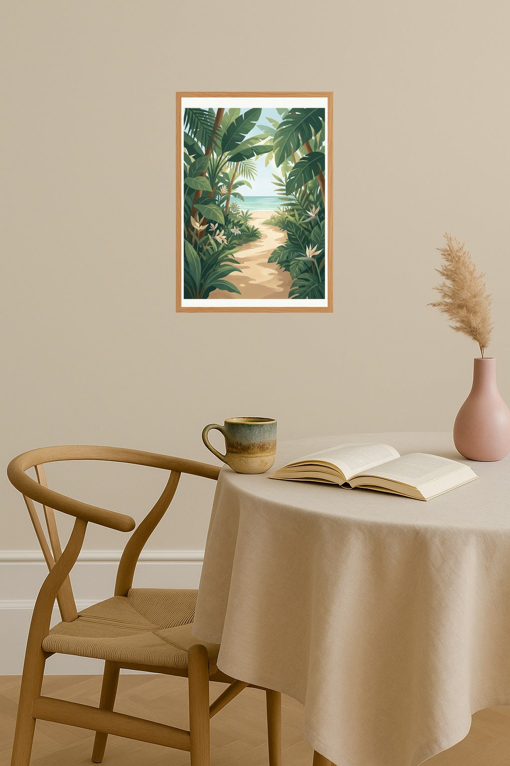 Poster mockup - Single poster in Nordic interior