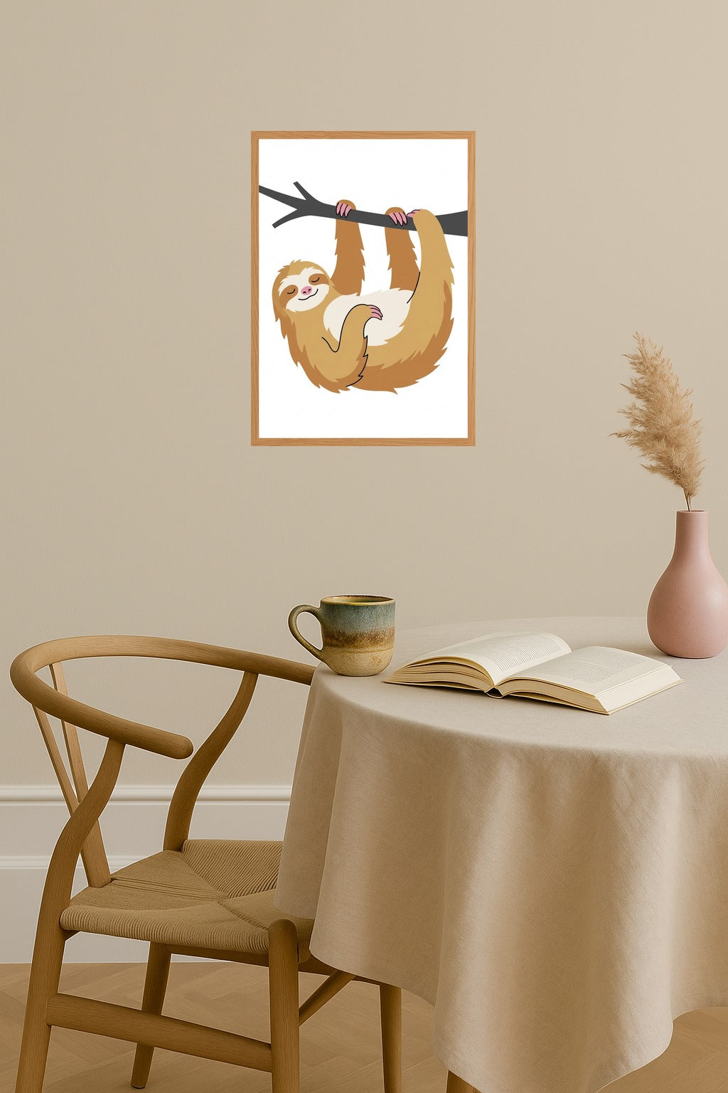 Poster mockup - Single poster in Nordic interior