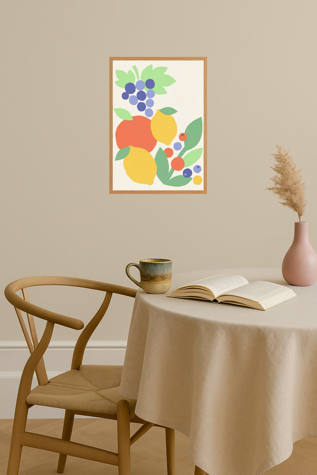 Poster mockup - Single poster in Nordic interior